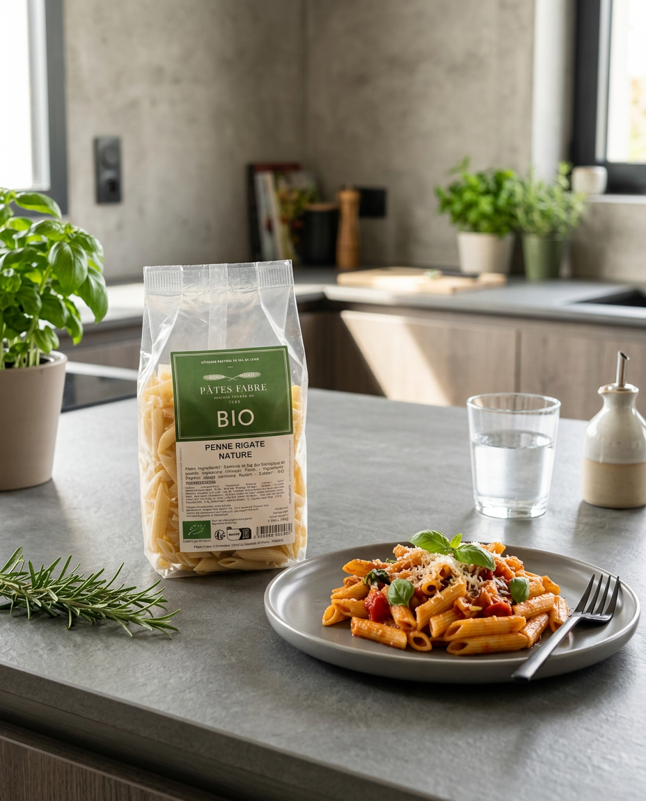 Pâtes BIO - Penne Rigate Nature