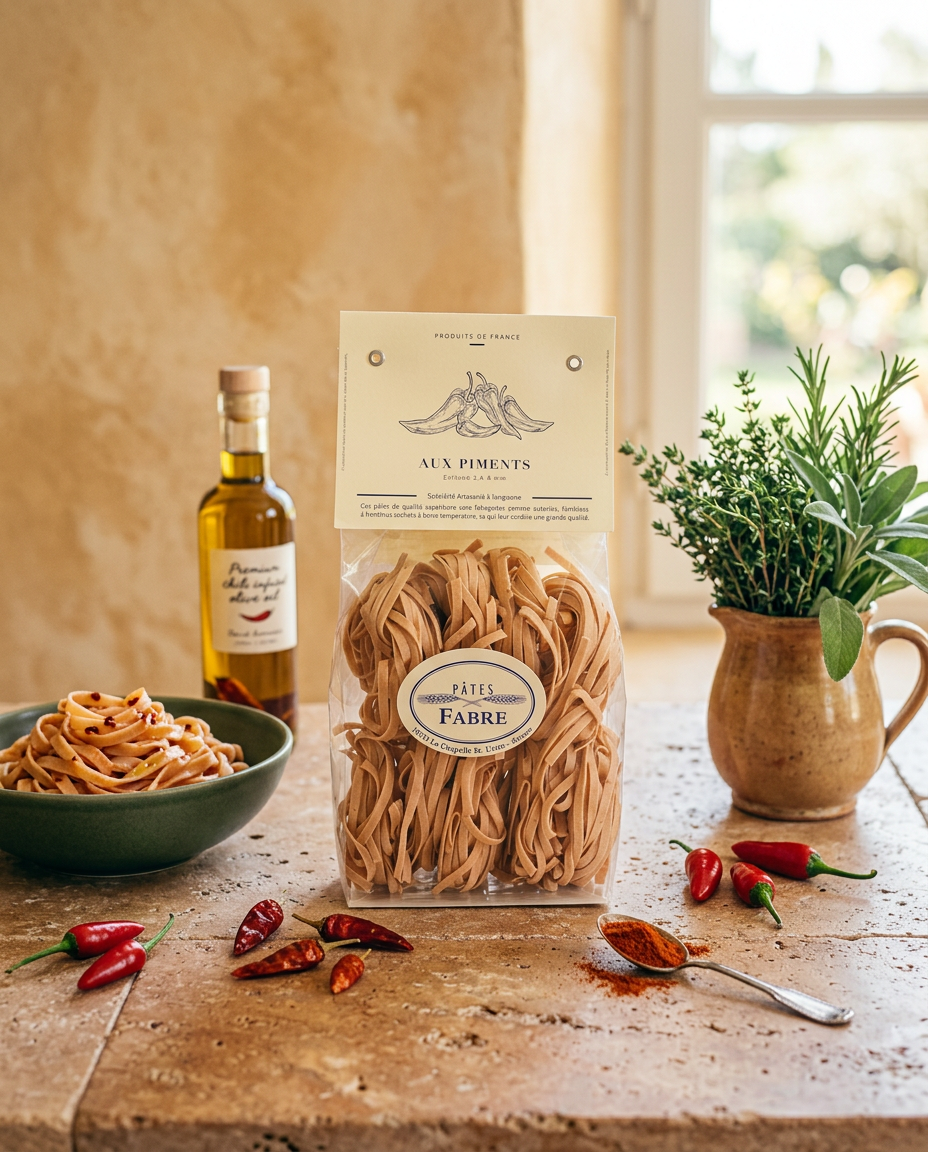 Pâtes - Tagliatelle aux piments