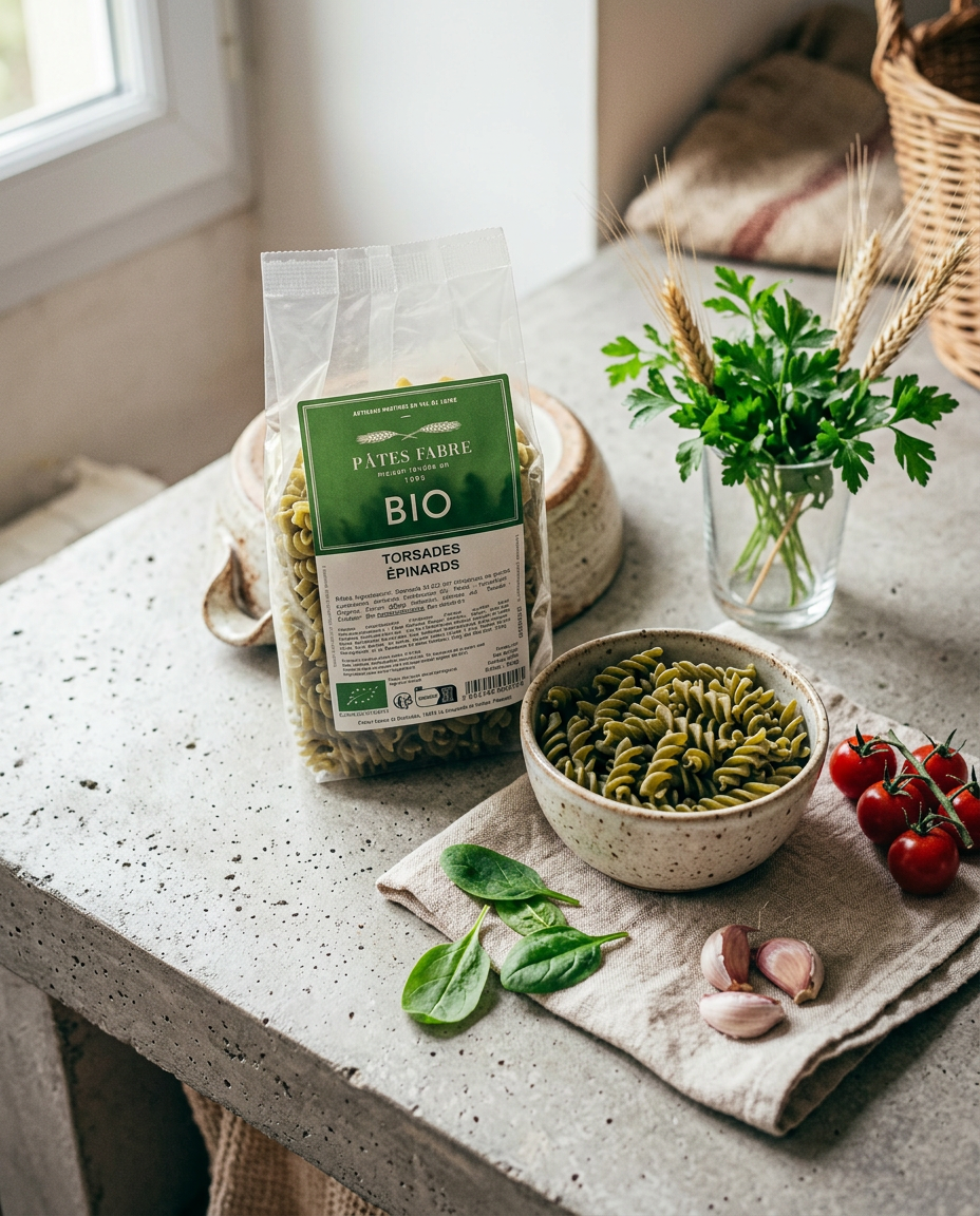 Pâtes BIO - Torsade à l'Epinard